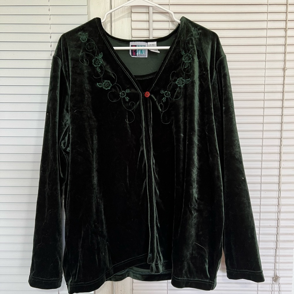 Velour Green Coat